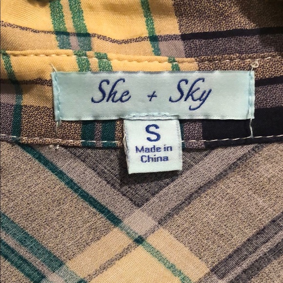 plaid blouse - Picture 4 of 6